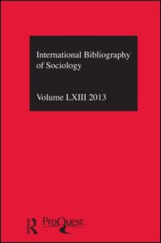 IBSS: Sociology: 2013 Vol.63