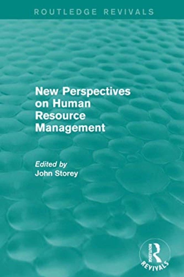 New Perspectives on Human Resource Management (Routledge Revivals)