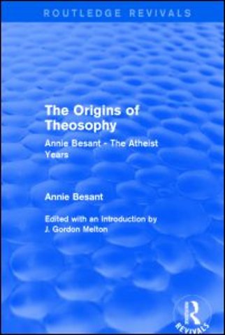 Origins of Theosophy (Routledge Revivals)