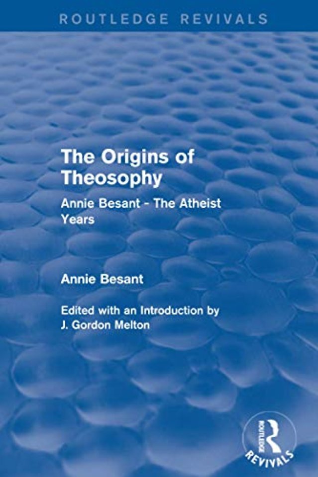Origins of Theosophy (Routledge Revivals)