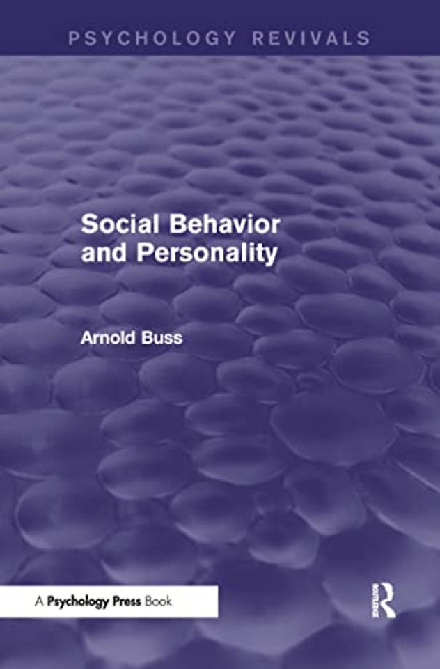 Social Behavior and Personality (Psychology Revivals)