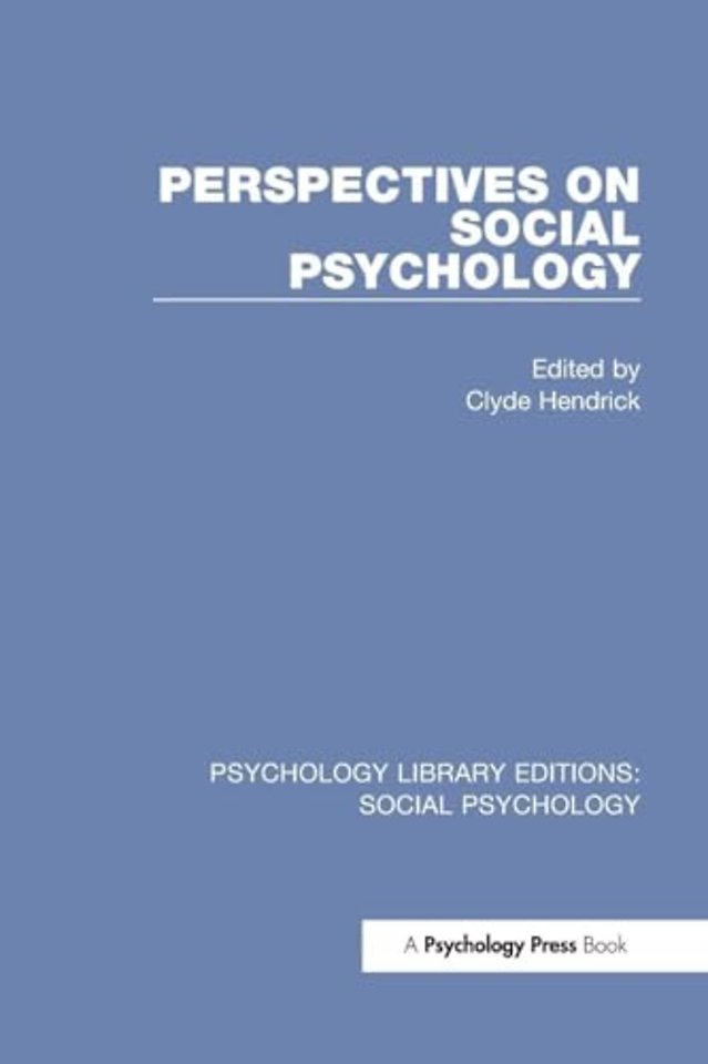 Perspectives on Social Psychology