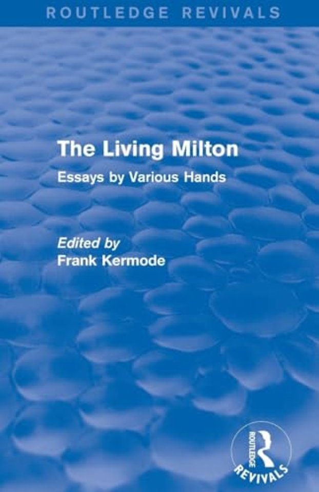 Living Milton (Routledge Revivals)
