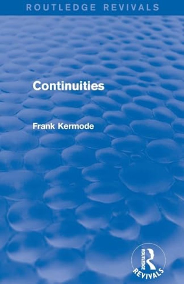 Continuities (Routledge Revivals)