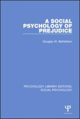 Social Psychology of Prejudice