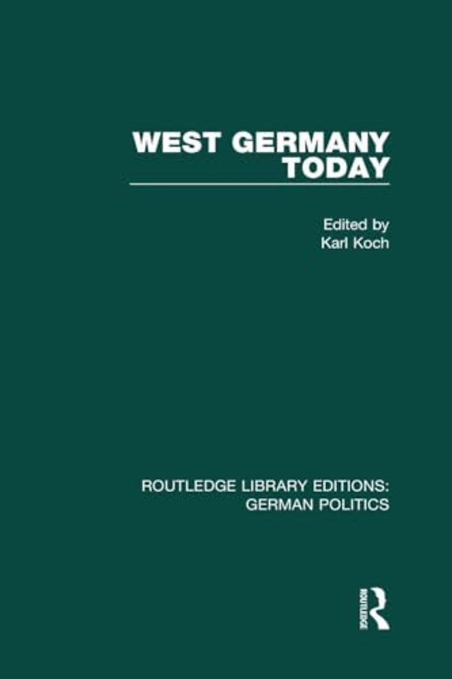 West Germany Today (RLE: German Politics)
