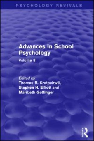 Advances in School Psychology