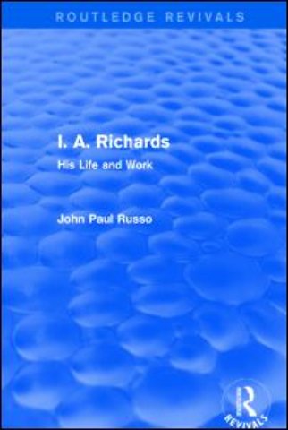 I. A. Richards (Routledge Revivals)