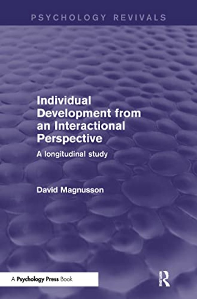 Individual Development from an Interactional Perspective