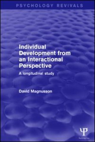 Individual Development from an Interactional Perspective