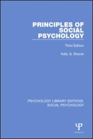 Principles of Social Psychology