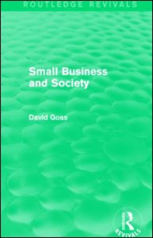 Small Business and Society (Routledge Revivals)