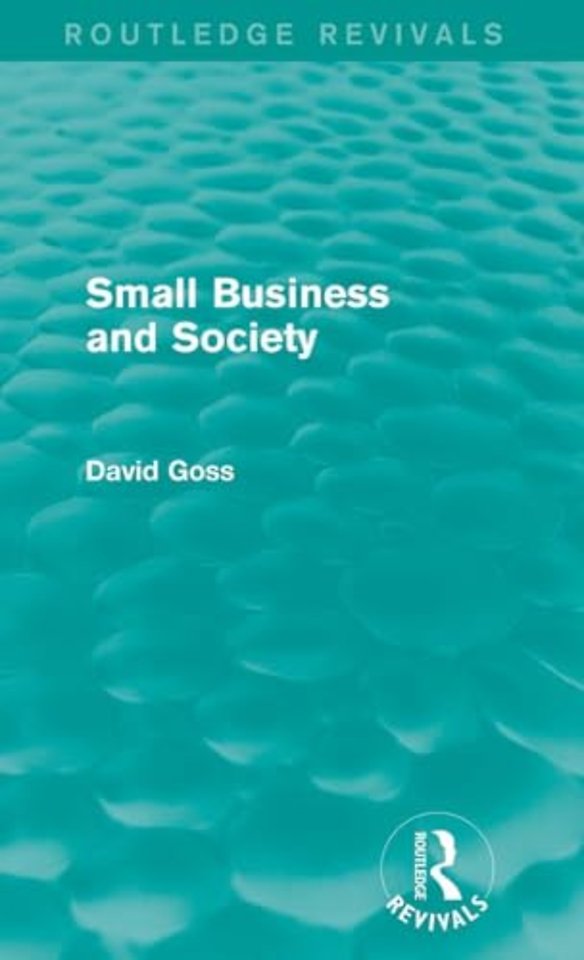 Small Business and Society (Routledge Revivals)