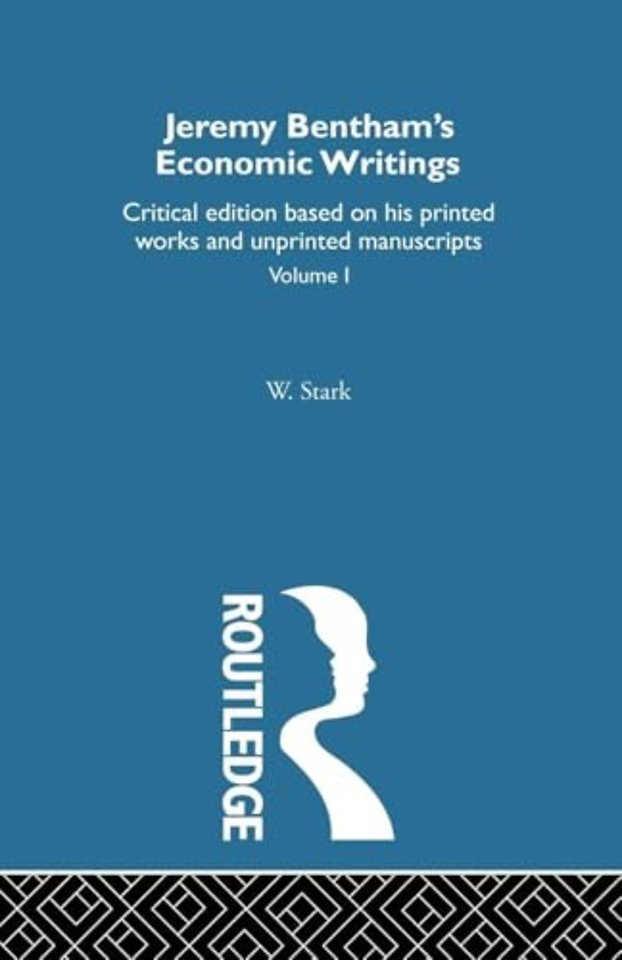 Jeremy Bentham's Economic Writings
