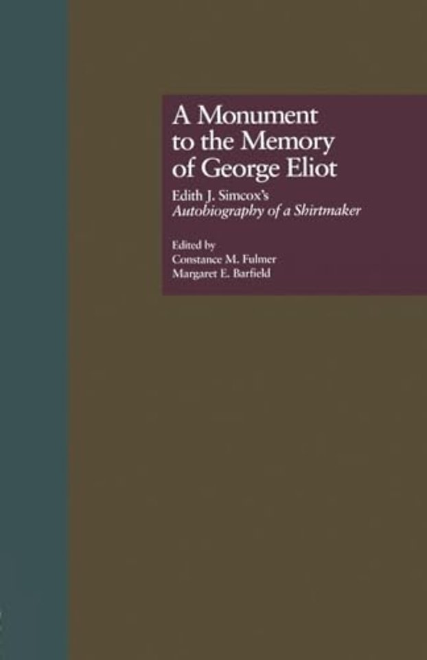 Monument to the Memory of George Eliot