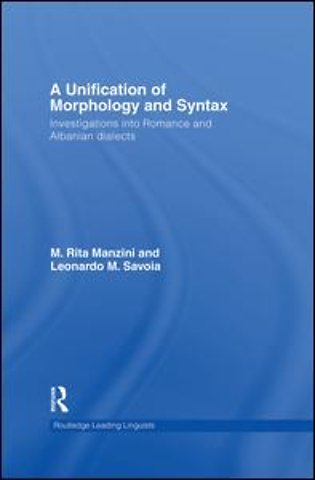 Unification of Morphology and Syntax