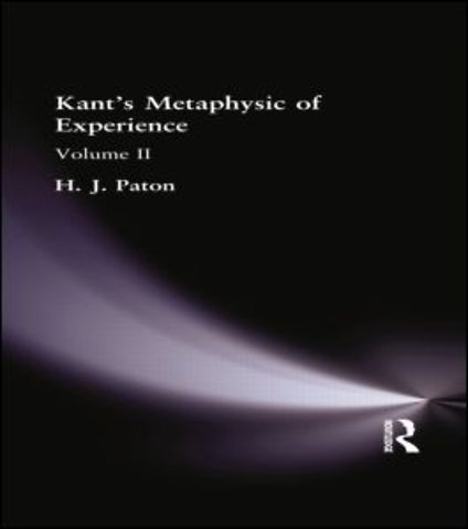 Kant's Metaphysic of Experience