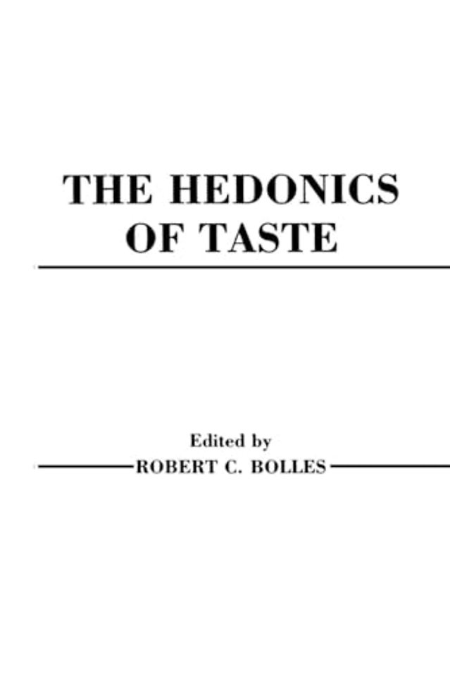 Hedonics of Taste