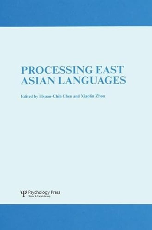 Processing East Asian Languages