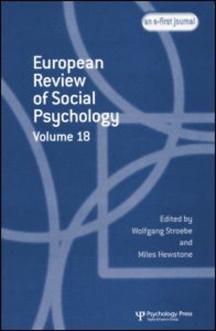 European Review of Social Psychology: Volume 18