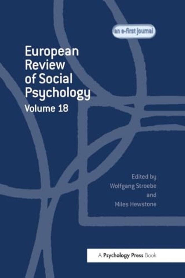 European Review of Social Psychology: Volume 18