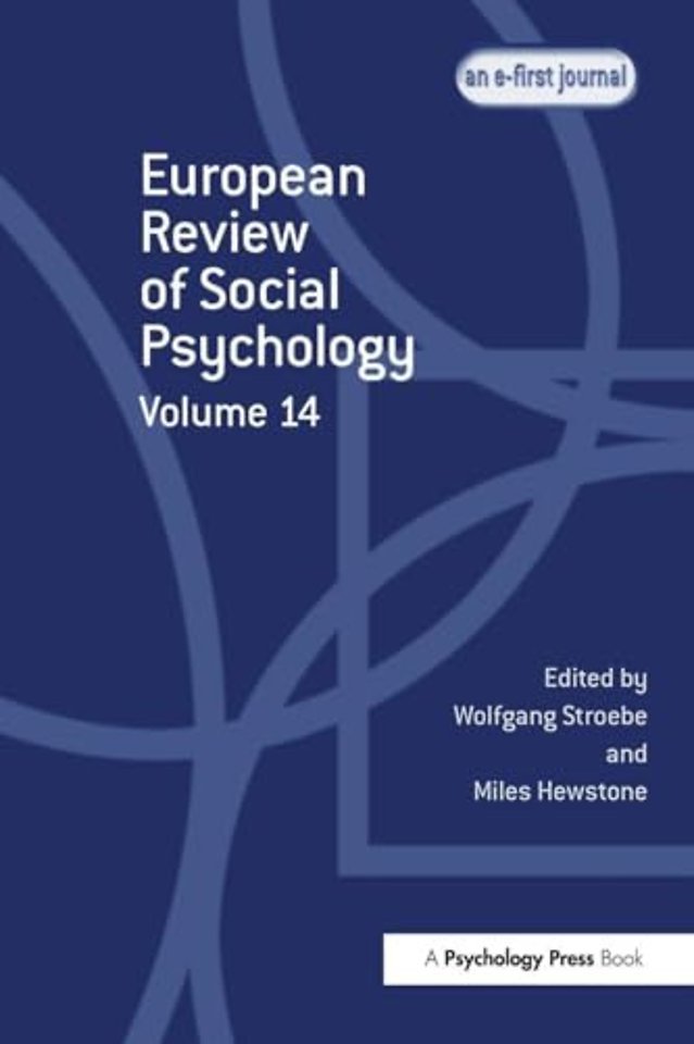 European Review of Social Psychology: Volume 14