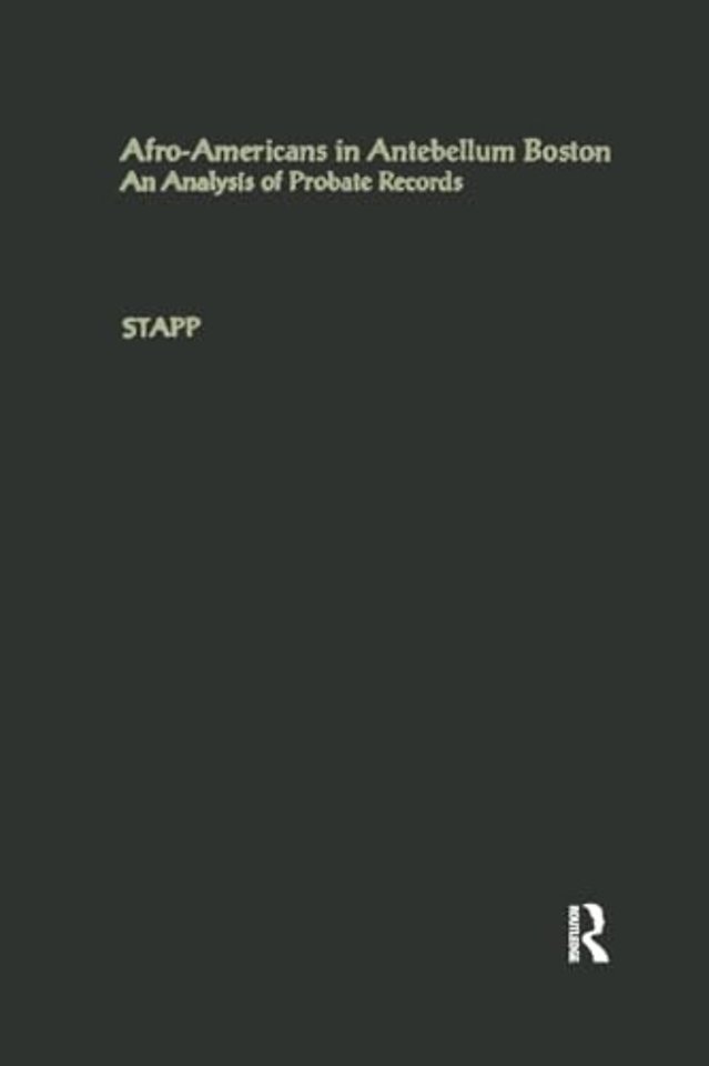 Afro-Americans in Antebellum Boston