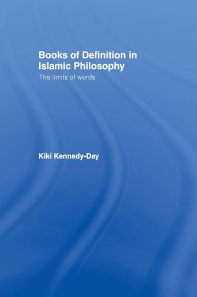 Books of Definition in Islamic Philosophy