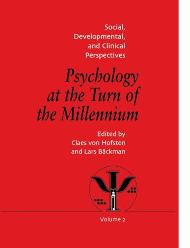 Psychology at the Turn of the Millennium, Volume 2