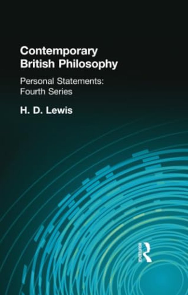 Contemporary British Philosophy