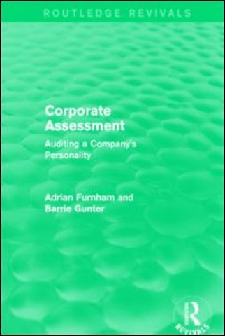 Corporate Assessment (Routledge Revivals)