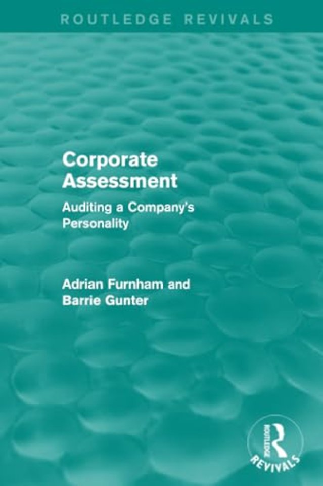 Corporate Assessment (Routledge Revivals)