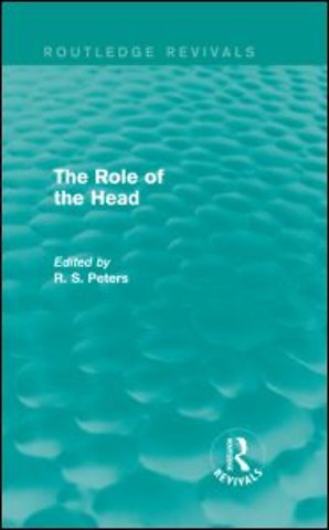 Role of the Head (Routledge Revivals)