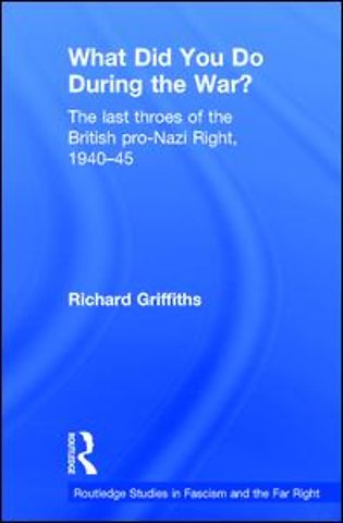 What Did You Do During the War?