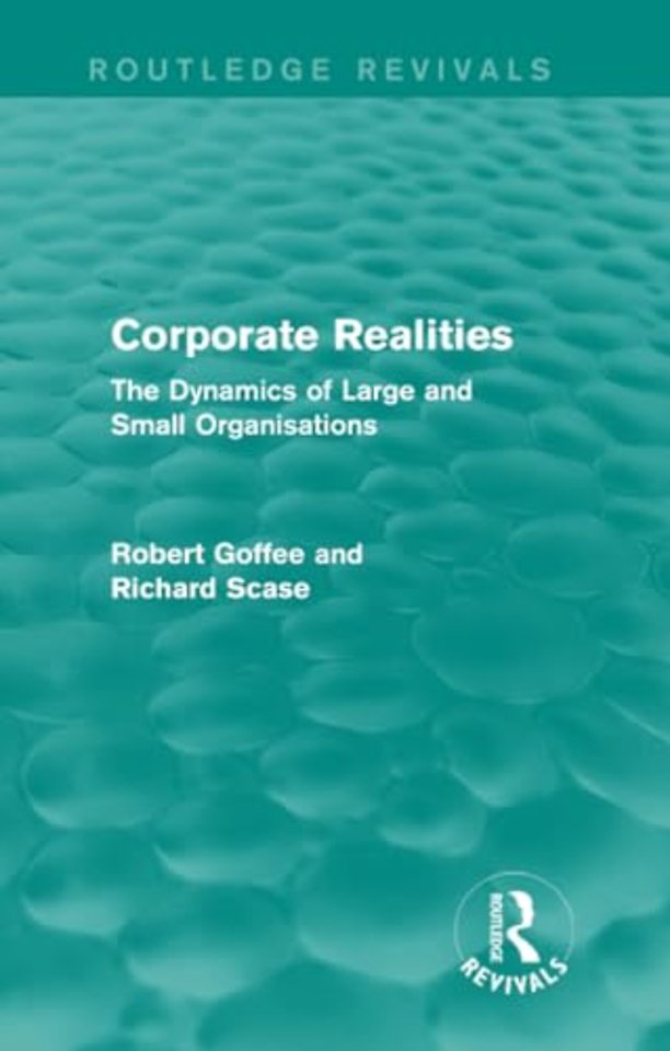Corporate Realities (Routledge Revivals)