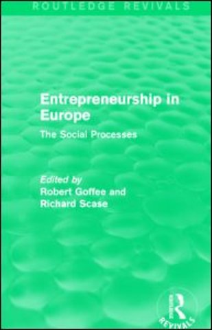 Entrepreneurship in Europe (Routledge Revivals)