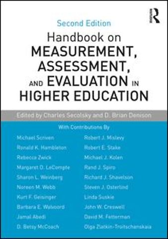 Handbook on Measurement, Assessment, and Evaluation in Higher Education