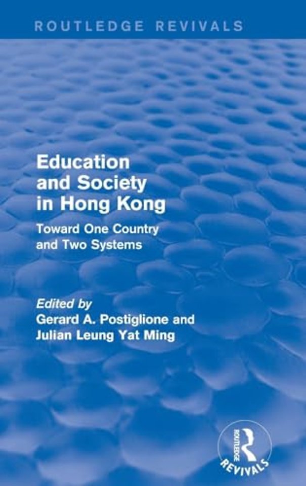 Education and Society in Hong Kong