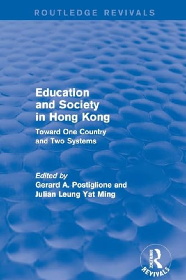 Education and Society in Hong Kong