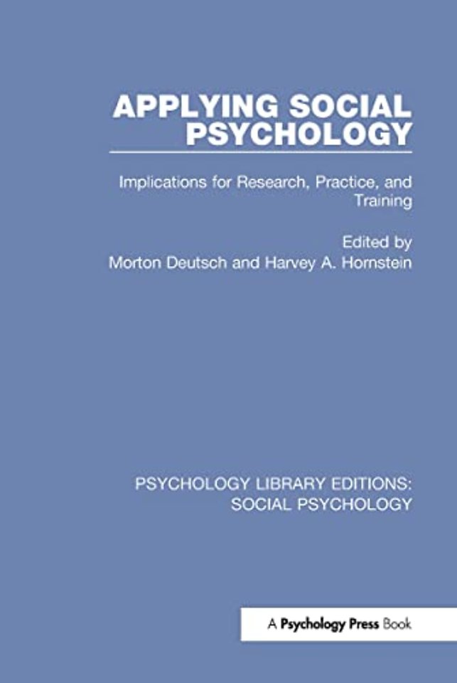 Applying Social Psychology