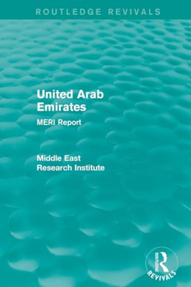 United Arab Emirates (Routledge Revival)