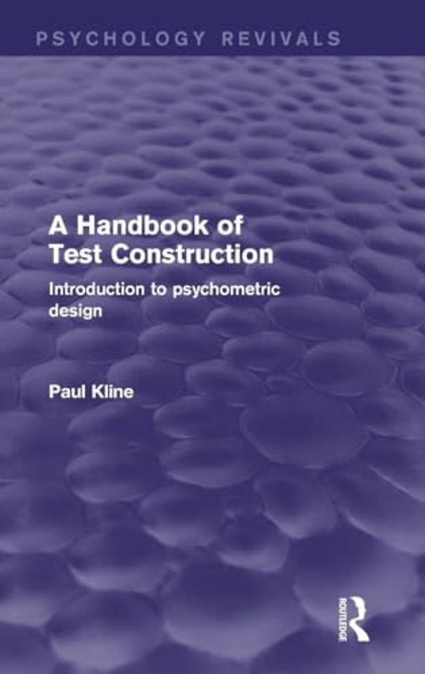 Handbook of Test Construction