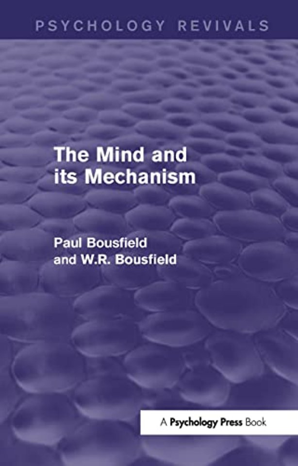 Mind and its Mechanism