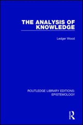 Analysis of Knowledge