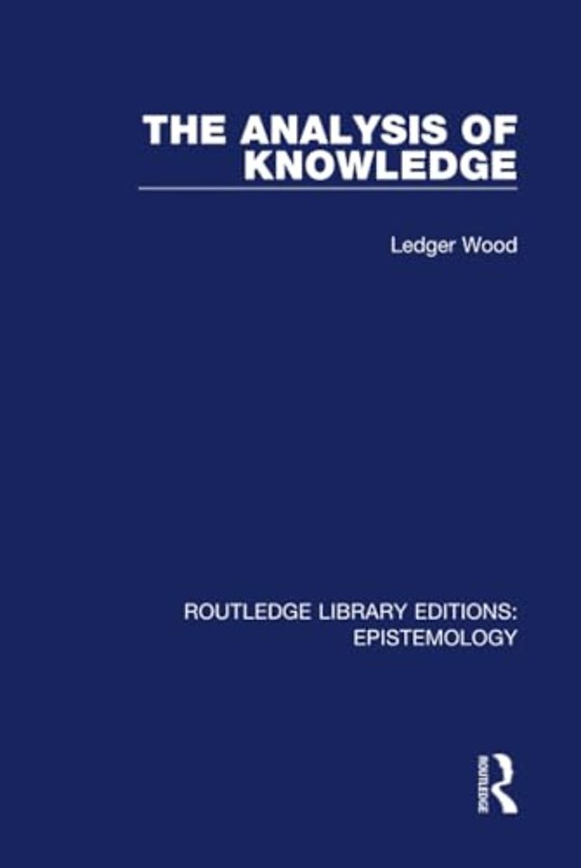 Analysis of Knowledge