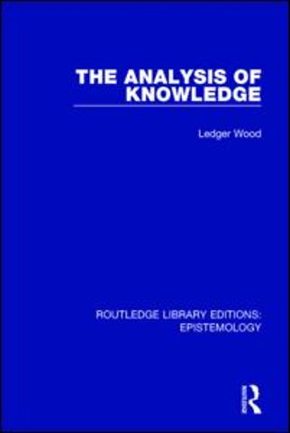 Analysis of Knowledge