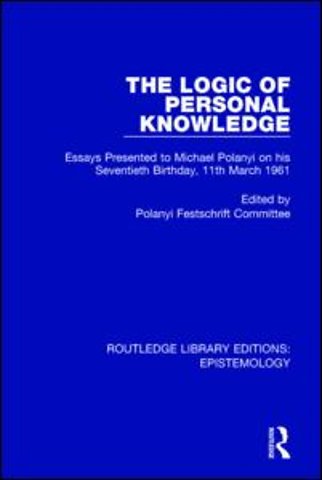 Logic of Personal Knowledge