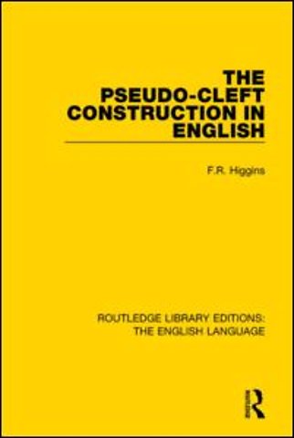 Pseudo-Cleft Construction in English