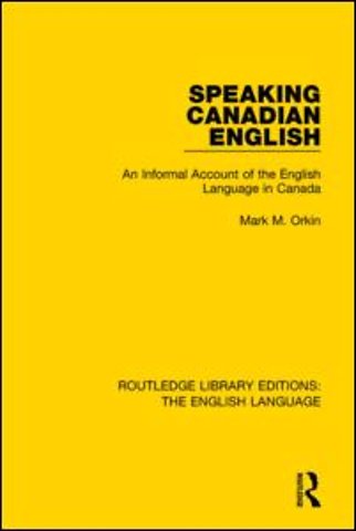 Speaking Canadian English