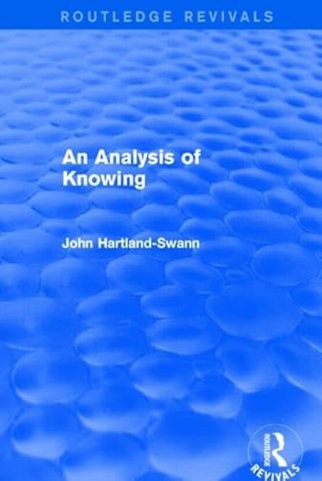 Analysis of Knowing